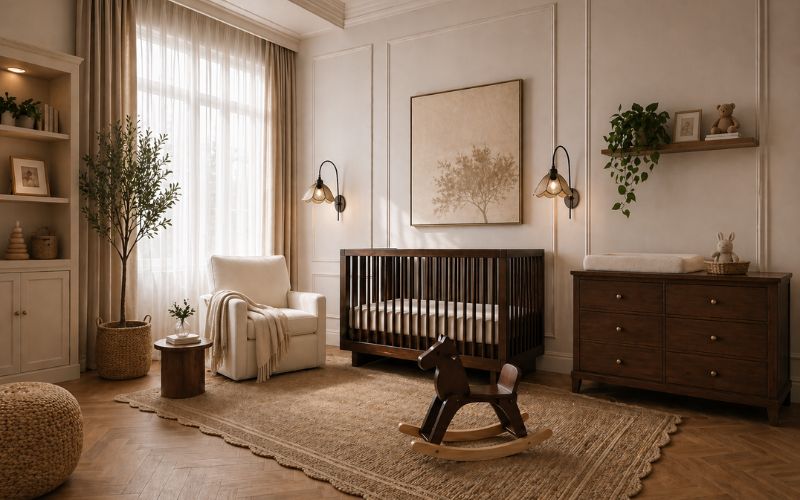 How to Create a Calm Luxury Baby Room