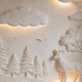 Sculptural relief design element icon