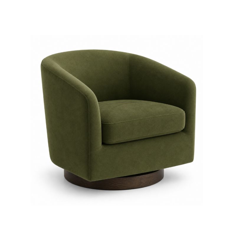 Olive Velvet Chair