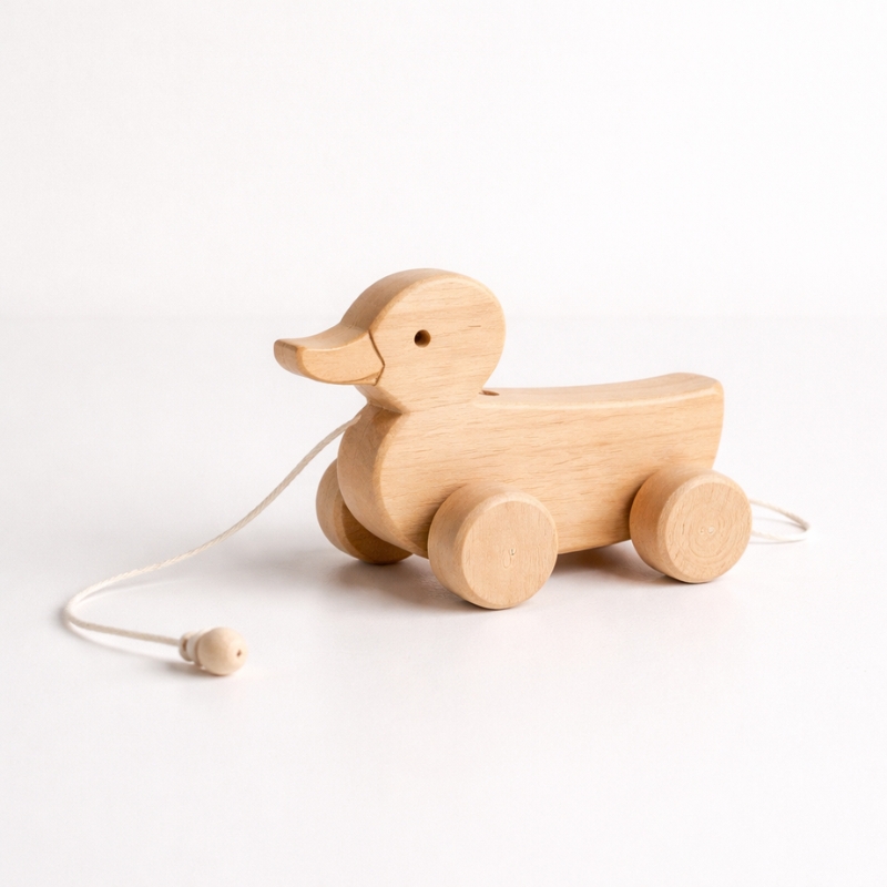 Vintage Style Wooden Pull Toy